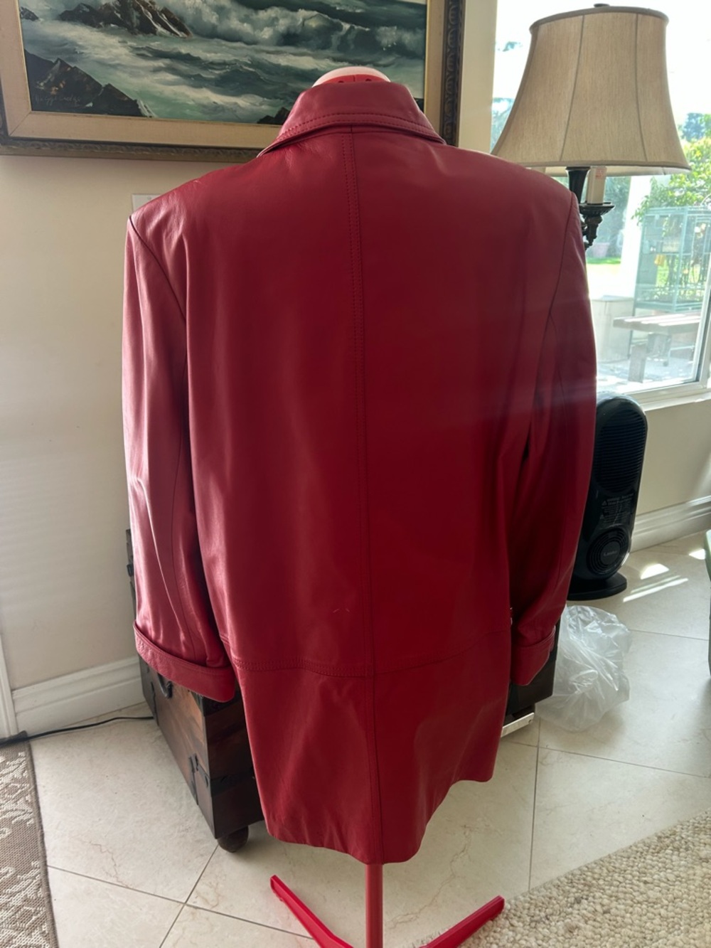 Vintage 80/90s Winlit Wilson Leather Blazer Jacket Women’s Chic Oversized 90s - Picture 9 of 11